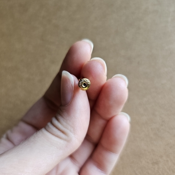 🌹 Monet vintage gold tone elegant rose stick pin - Picture 3 of 4